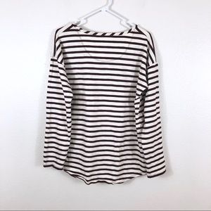 Madewell Tops - Madewell Setlist Striped Pullover Top Ivory Maroon Madewell Tops - Madewell Setlist Striped Pullover Top Ivory Maroon